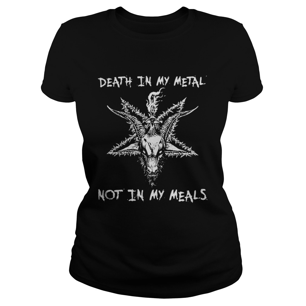 Satan death in my metal not in my meals shirt Satan death in my metal not in my meals shirt