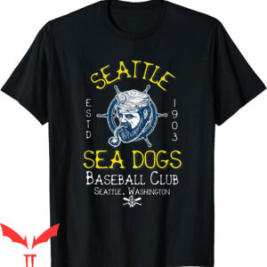 Sea Dog T-Shirt Seattle Retro Minor League Baseball Team