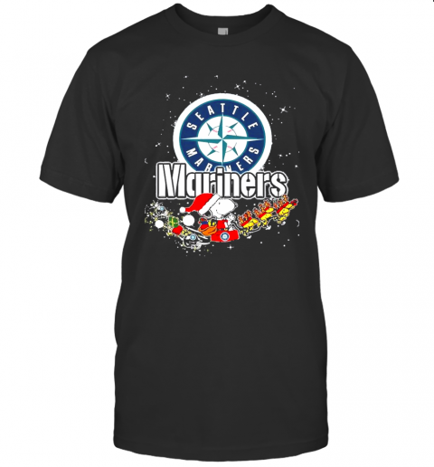 Seattle Mariners Snoopy Christmas T-Shirt Seattle Mariners Snoopy Christmas T-Shirt