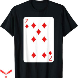 Seven Diamonds T-Shirt Seven Of Diamonds Playing Card TShirt