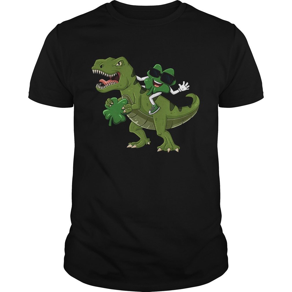 Shamrock Riding TRex ST Patricks Day shirt Shamrock Riding TRex ST Patricks Day shirt