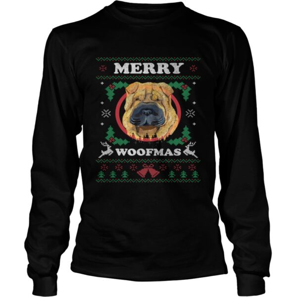 Shar Pei Dog Merry Woofmas Ugly Christmas shirt