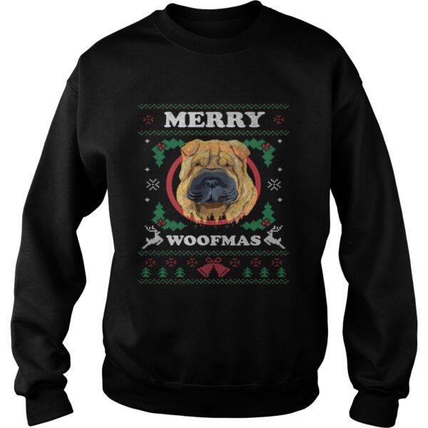 Shar Pei Dog Merry Woofmas Ugly Christmas shirt