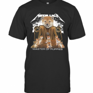 Shiba Inu Metallica Master Of Puppies T-Shirt