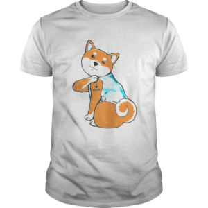 Shiba Tattoos I Love MOM Sitting Funny Gift Mothers Day 2020 shirt