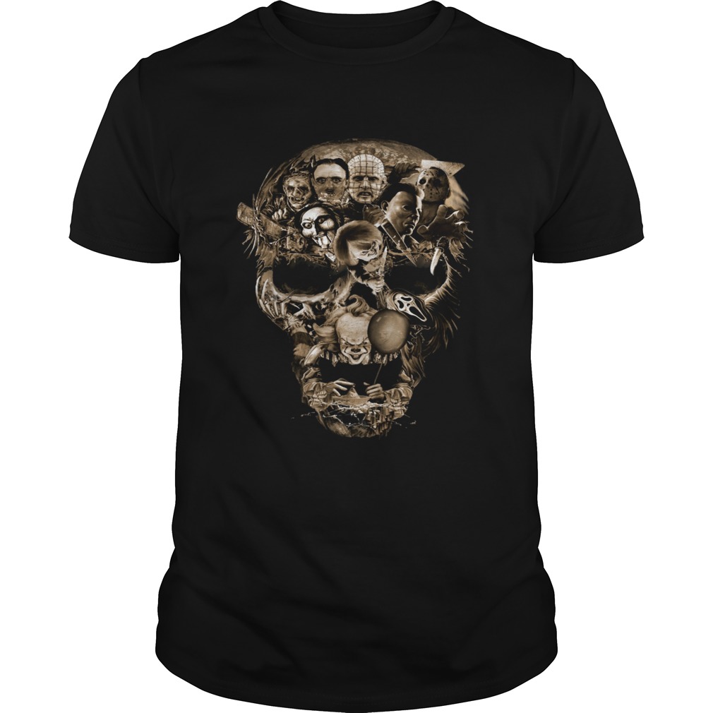 Skull Horror movie characters shirt Skull Horror movie characters shirt