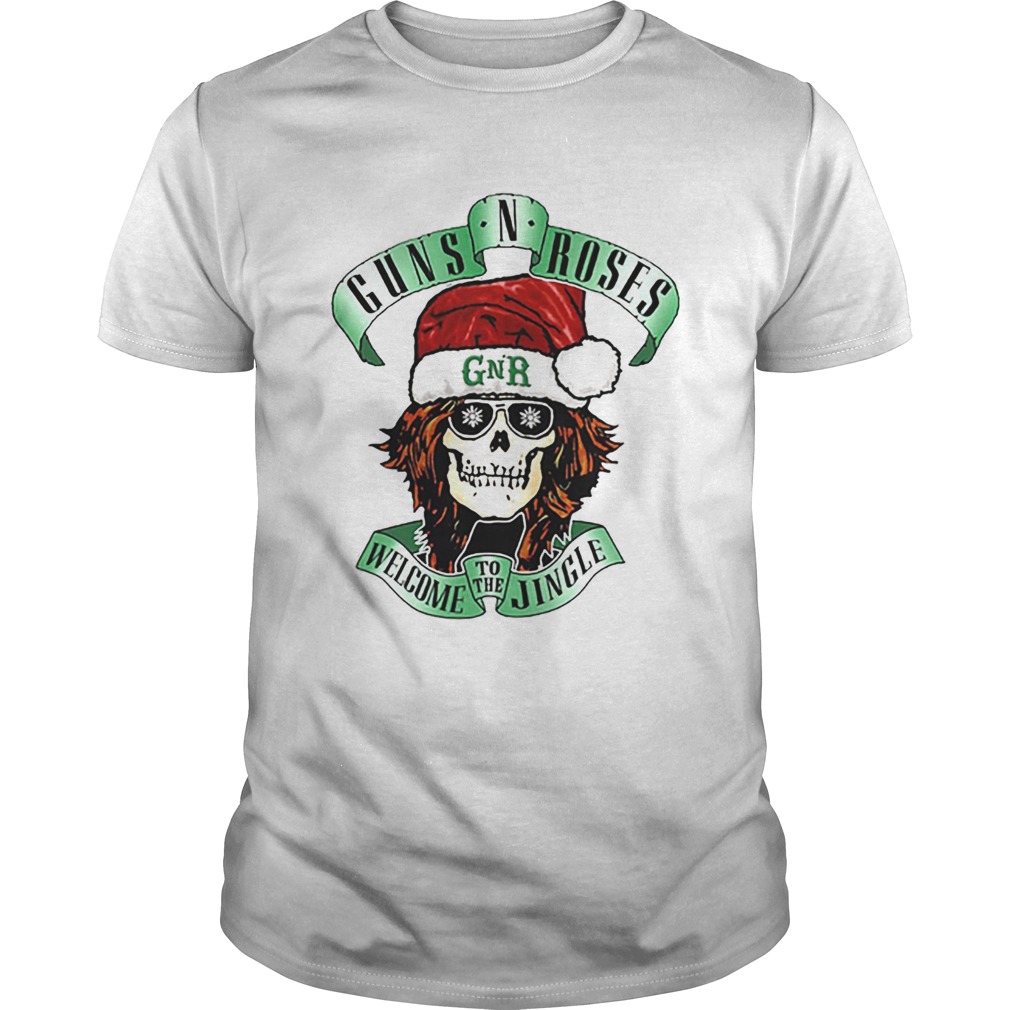 Skull Santa Guns N Roses GNR welcome to the Jingle shirt Skull Santa Guns N Roses GNR welcome to the Jingle shirt