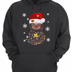 Sloth Christmas Light shirt 3