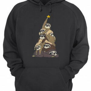 Sloth Christmas tree shirt 3