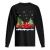 Sloth With Red Truck Christmas Holiday Gift T-Shirt