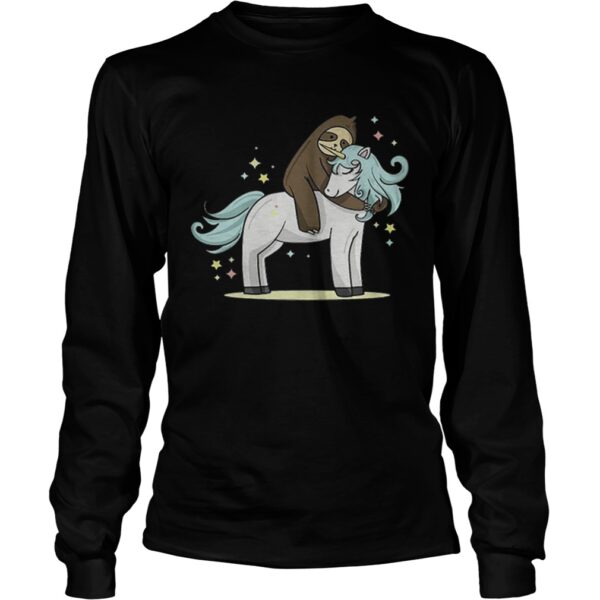 Sloth riding unicorn shirt