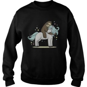 Sloth riding unicorn shirt 3
