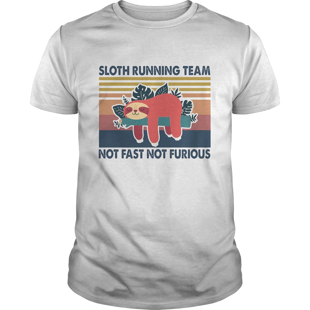 Sloth running team not fast not furious vintage shirt Sloth running team not fast not furious vintage shirt