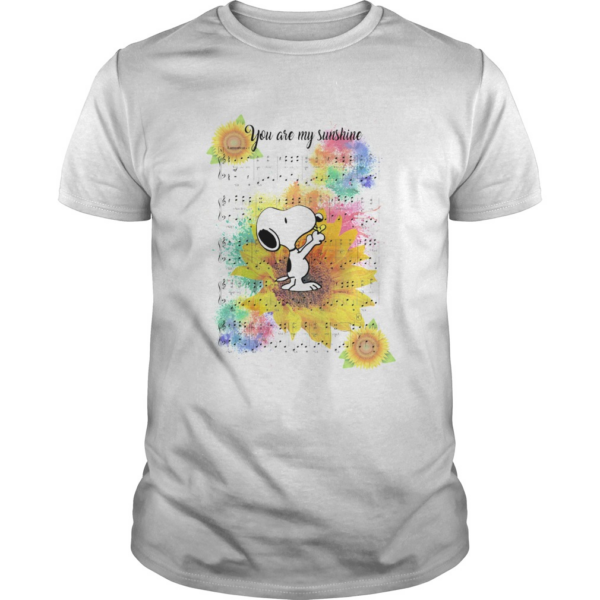 Snoopy And Sunflower You Are My Sunshine shirt