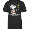 Snoopy And Woodstock Gimme The Beat And Free My Soul I Wanna Get Lost In Your Rock And Roll T-Shirt