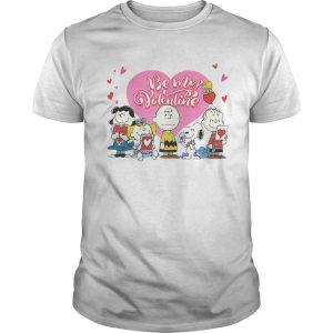 Snoopy Charlie Brown And Woodstock Be My Valentine shirt