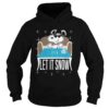 Snoopy Dog Walmart Cocaine Santa Let It Snow Christmas shirt