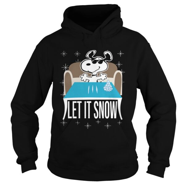 Snoopy Dog Walmart Cocaine Santa Let It Snow Christmas shirt