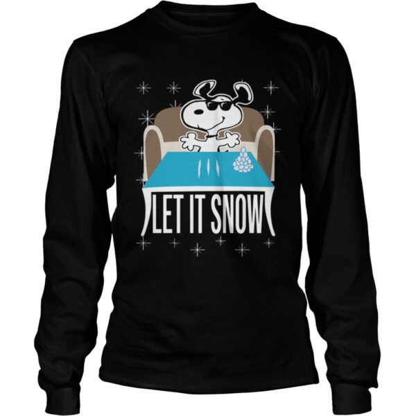 Snoopy Dog Walmart Cocaine Santa Let It Snow Christmas shirt