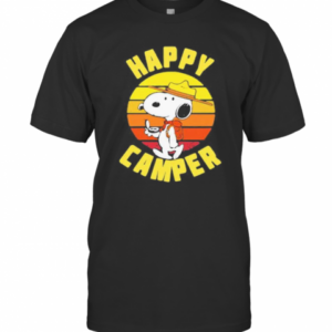 Snoopy Happy Camper Vintage Retro T-Shirt