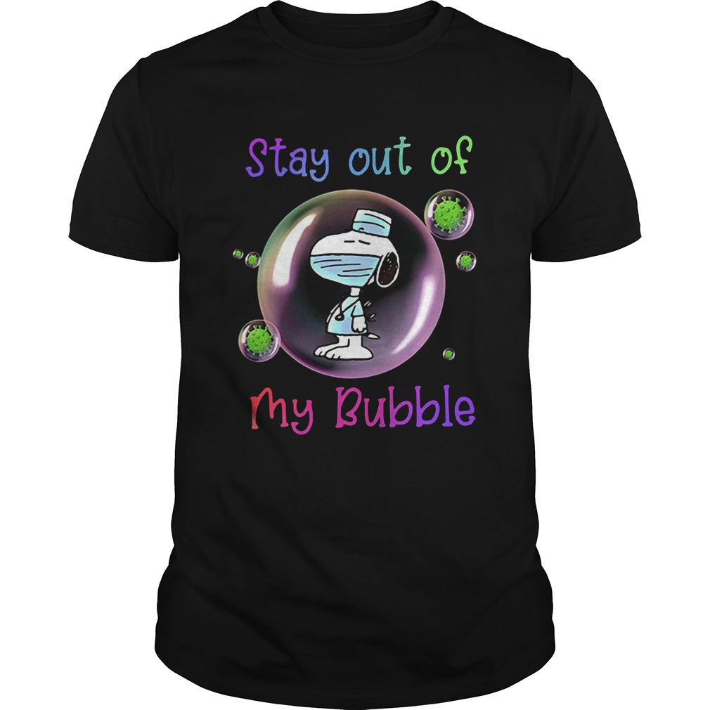 Snoopy Mask Stay Out Of My Bubble shirt Snoopy Mask Stay Out Of My Bubble shirt