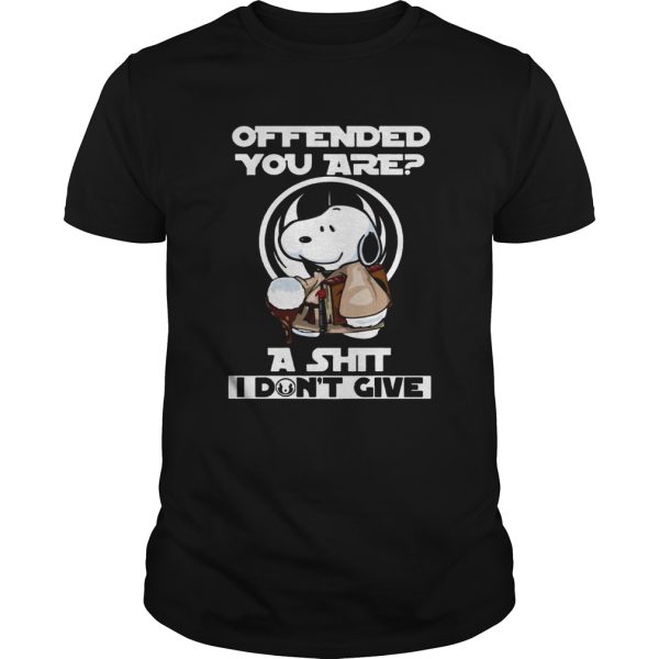 Snoopy Yoda Offended you are A shit I do not give shirt