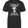 Snoopy You Smell Like Drama And A Headache Please Get Away From Me Hearts T-Shirt