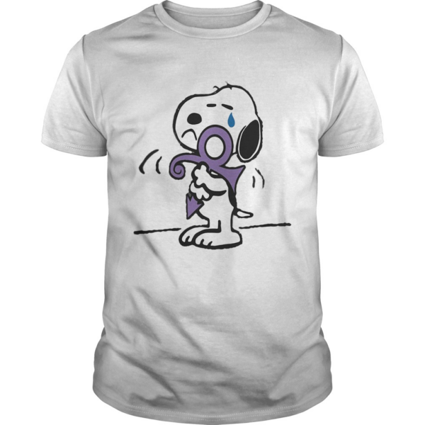 Snoopy hug prince logo shirt