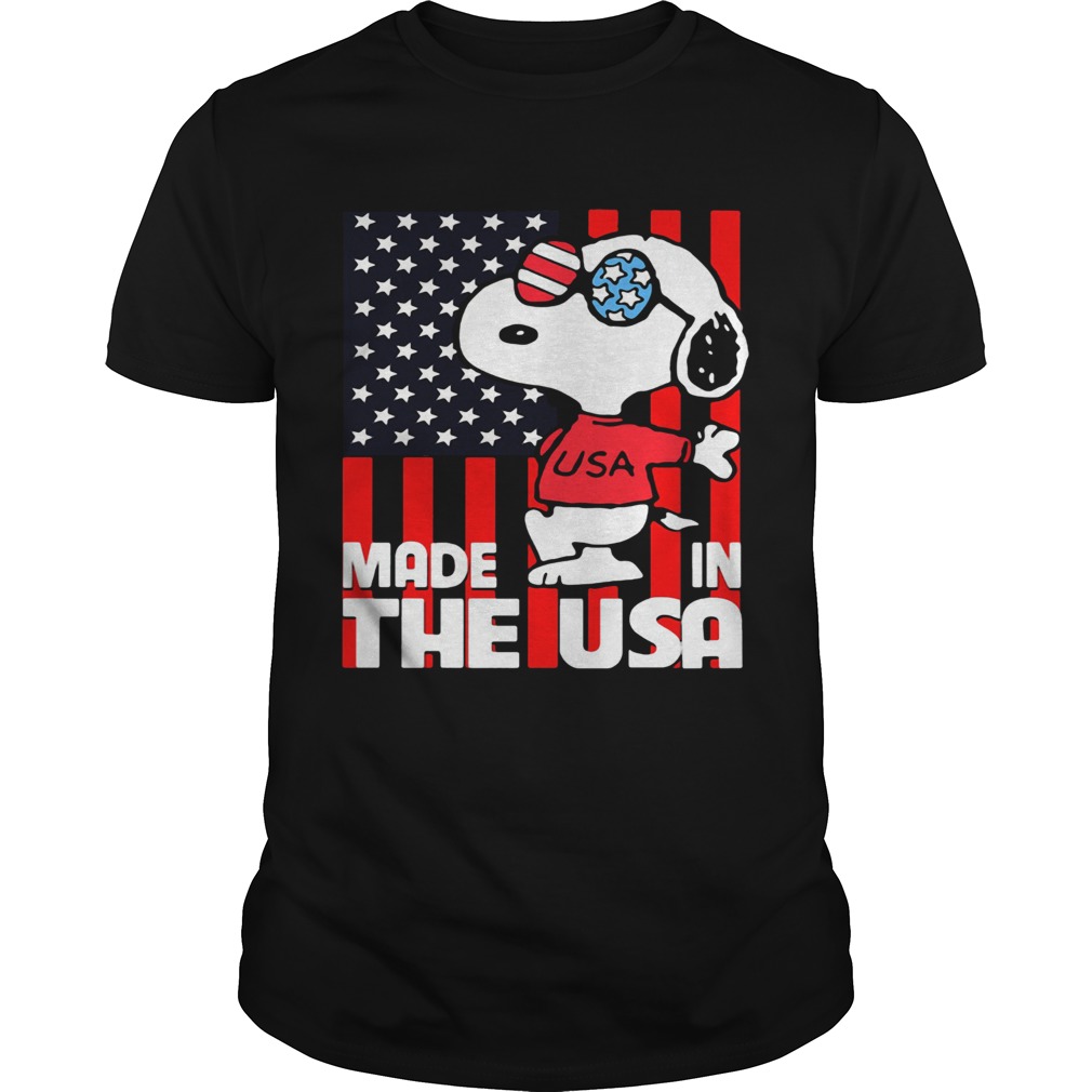 Snoopy made in the usa flag independence day shirt Snoopy made in the usa flag independence day shirt