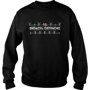 Snowcial distancing quarantine christmas 2020 family shirt 3
