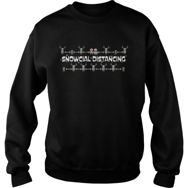 Snowcial distancing quarantine christmas 2020 family shirt
