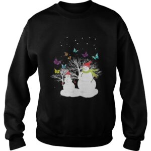 Snowman And Butterfly Shirt
