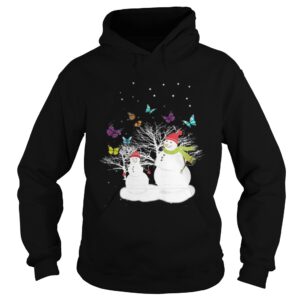 Snowman And Butterfly Shirt