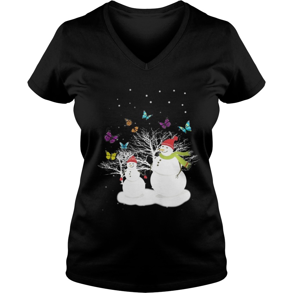 Snowman And Butterfly Shirt Snowman And Butterfly Shirt