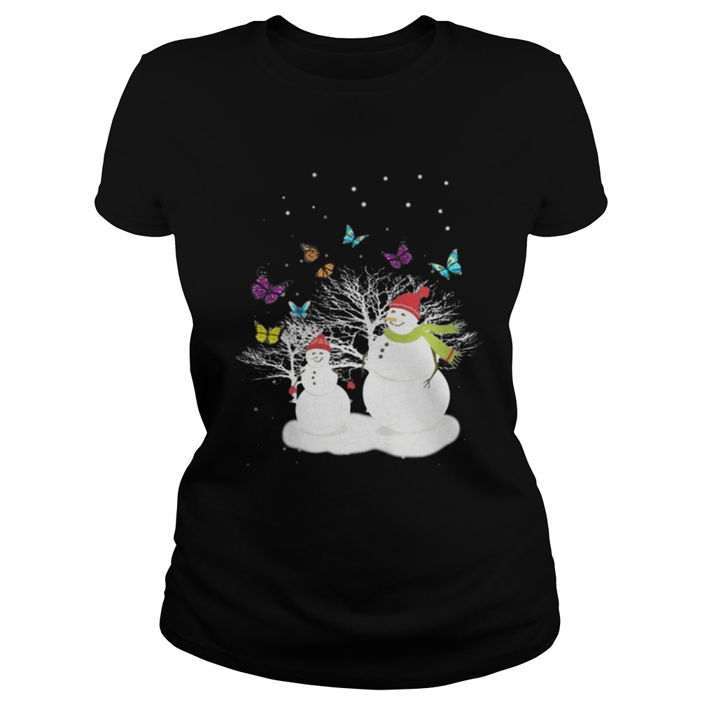 Snowman And Butterfly Shirt Snowman And Butterfly Shirt