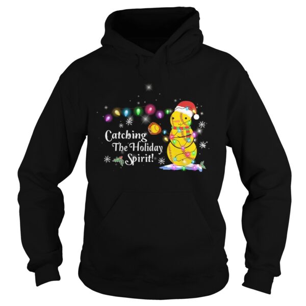 Softball Catching The Holiday Spirit Color Light TShirt