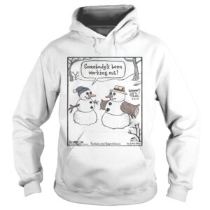 Somebodys Been Working Out Christmas Shirt