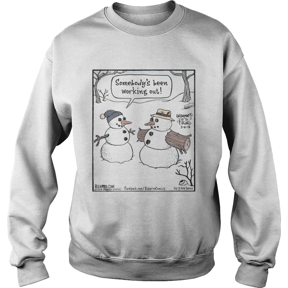 Somebodys Been Working Out Christmas Shirt Somebodys Been Working Out Christmas Shirt
