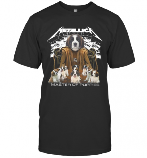 St. Bernard Metallica Master Of Puppies T-Shirt St. Bernard Metallica Master Of Puppies T-Shirt