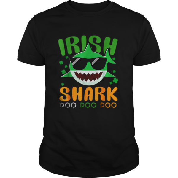 St Patricks Day Irish Shark Funny Gift For Men Women Kids shirt