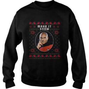 Star Trek Make It Snow Ugly Christmas shirt 3