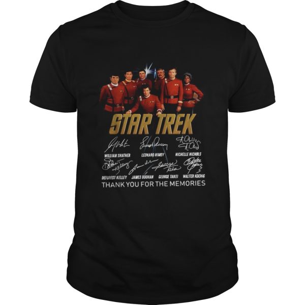Star Trek thank you for the memories signature shirt