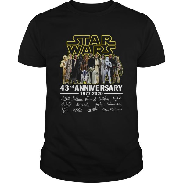 Star Wars 43rd Anniversary 19772020 Signatures shirt