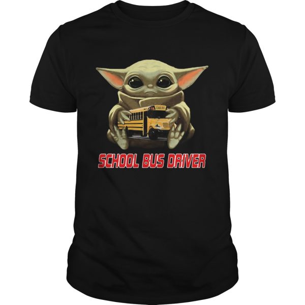 Star Wars Baby Yoda Hug School Bus Driver shirt