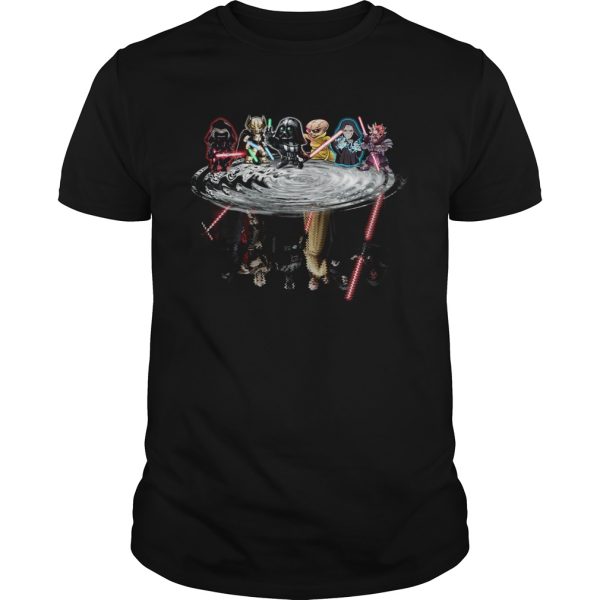 Star Wars Chibi Characters Water Reflections shirt