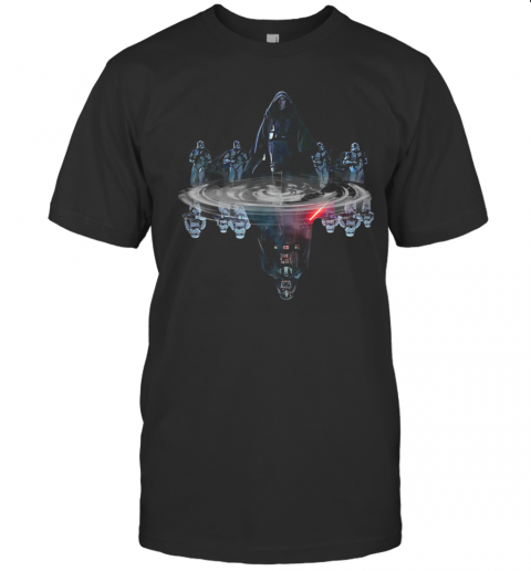 Star Wars Darth Vader And Stormtrooper Water Mirror Reflection T-Shirt Star Wars Darth Vader And Stormtrooper Water Mirror Reflection T-Shirt