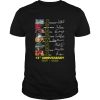 Star Wars Luke Skywalker Darth Vader Chewbacca 43rd Anniversary 1977 2020 Signatures shirt