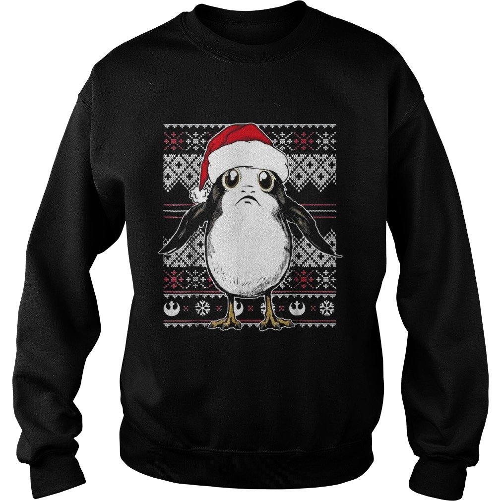Star Wars Porg Ugly Christmas Sweater Graphic TShirt Star Wars Porg Ugly Christmas Sweater Graphic TShirt