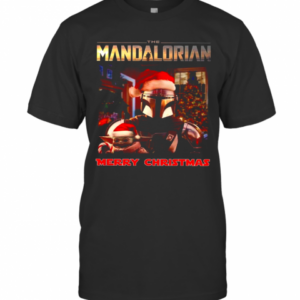 Star Wars The Mandalorian And Baby Yoda Merry Christmas T-Shirt