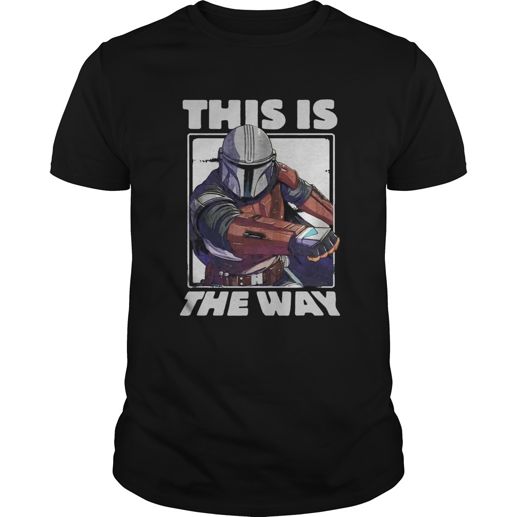 Star Wars The Mandalorian This Is The Way Portrait shirt Star Wars The Mandalorian This Is The Way Portrait shirt